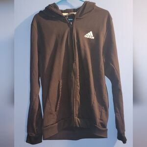 Adidas Black Full-Zip Hoodie